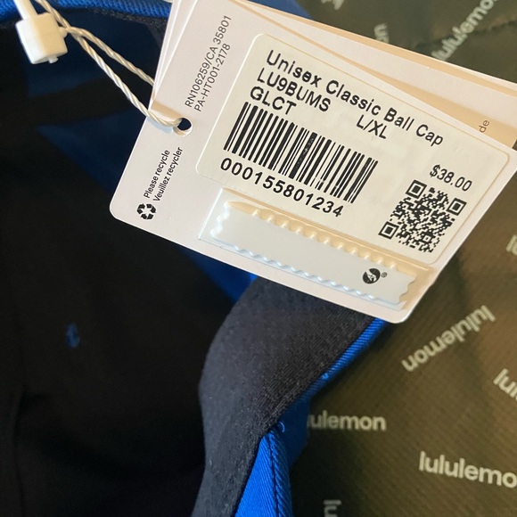 NWT Lululemon Unisex Ball Cap, L/XL, Galactic Cobalt - Picture 4 of 5
